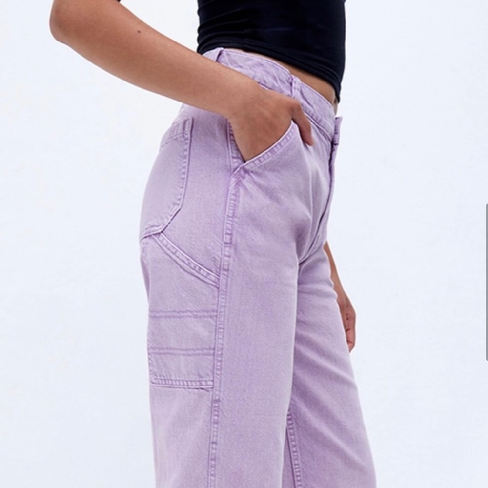 Baggy lavender carpenter jean